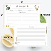 GoShambar Recipe Cards, 4x6 Inches Double Sided Cards, Blank Recipe