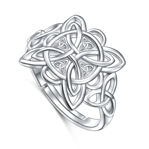 DAOCHONG 925 Sterling Silver Good Luck Irish Jewellery Celtic Quaternary