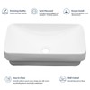 Lordear Vessel Sink Bathroom Semi Recessed Sink 19 x 12
