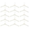 Tomaibaby 50Pcs Doll Clothes Hangers Doll Outfit Hanger Miniature Clothes Hanger Dollhouse Clothes Accessories (White)