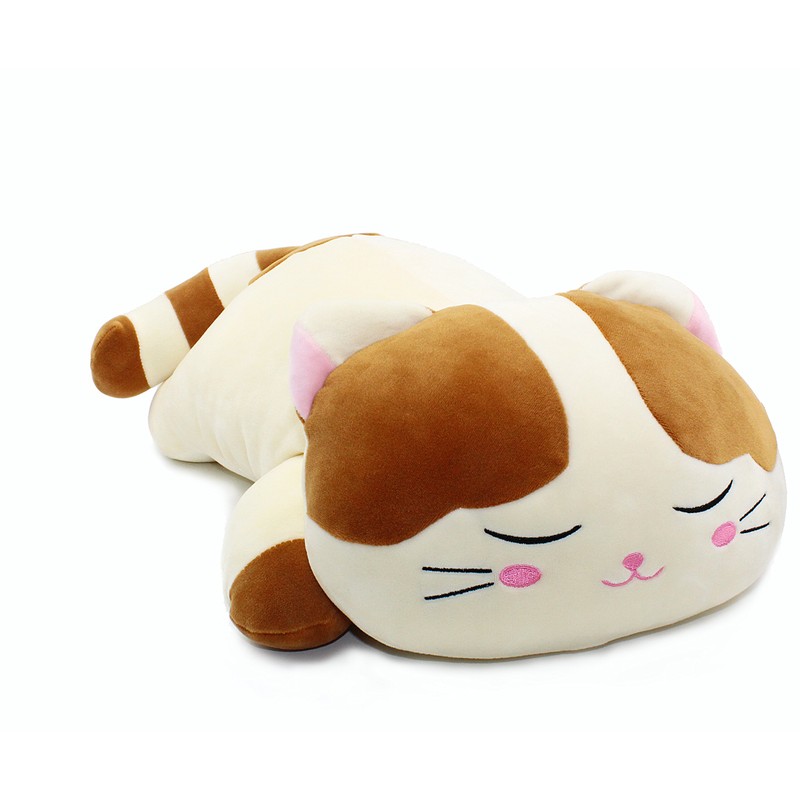 Vintoys Sleeping Cat Hugging Pillow Stuffed Animals Plush Soft Toy