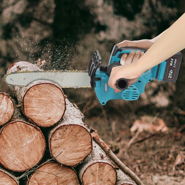 Unbranded Handheld Electric Chainsaw with Rechargeable Battery for Efficient Cutting