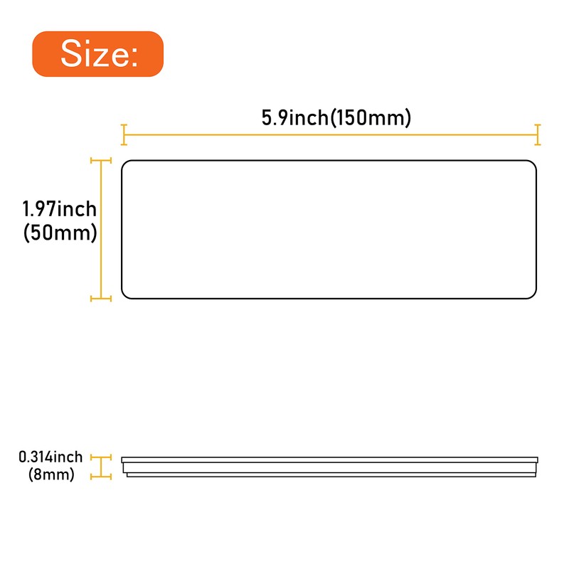 WELNENT WELNENT 4A / GB23254 / CCC 2pcs Rectangle Reflector