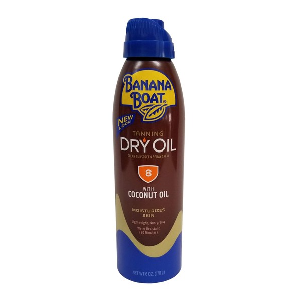 Banana Boat UltraMist Tanning Dry Oil Continuous Spray SPF 8 6 oz