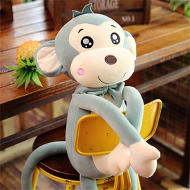 Monkey Plush Toy Doll Stuffed Toy Cushion Cuddly Toy Monkey for Playing and Cuddling Soft Cuddly Toy for Girls, Boys, Babies (40 cm, Green)