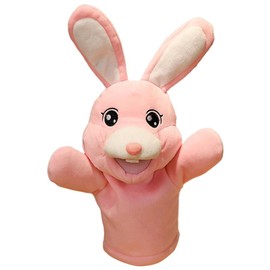 Plush Hand Puppet Donkey Lamb Panda Rabbit Soft Stuffed Animal Hand Puppet Toy for Storytelling Gift for Kids Adult