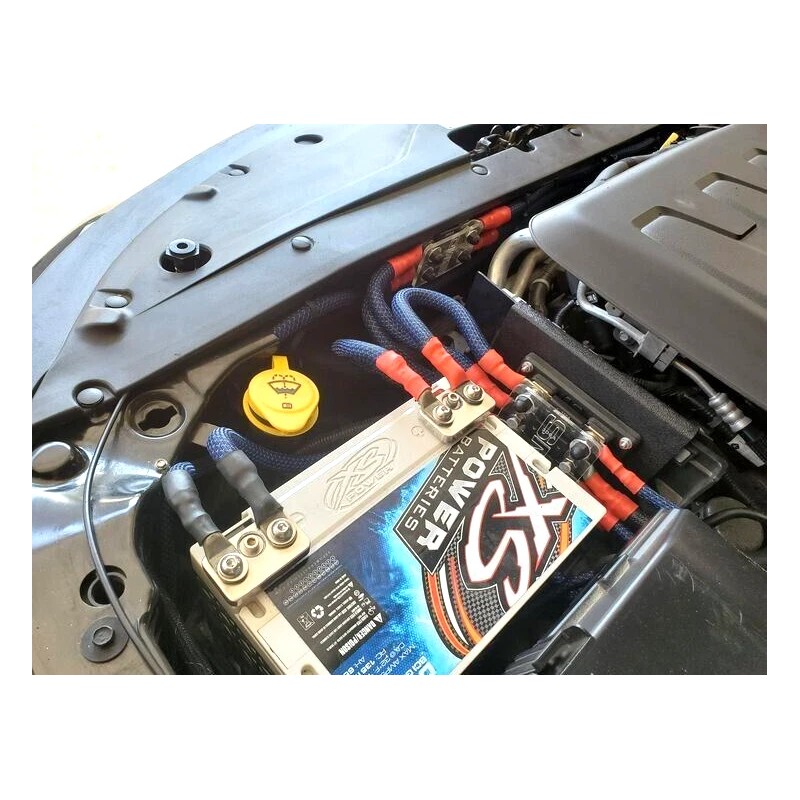 Bullz Audio BIG 3 Upgrade 1/0 GAUGE Alternator Electrical RED