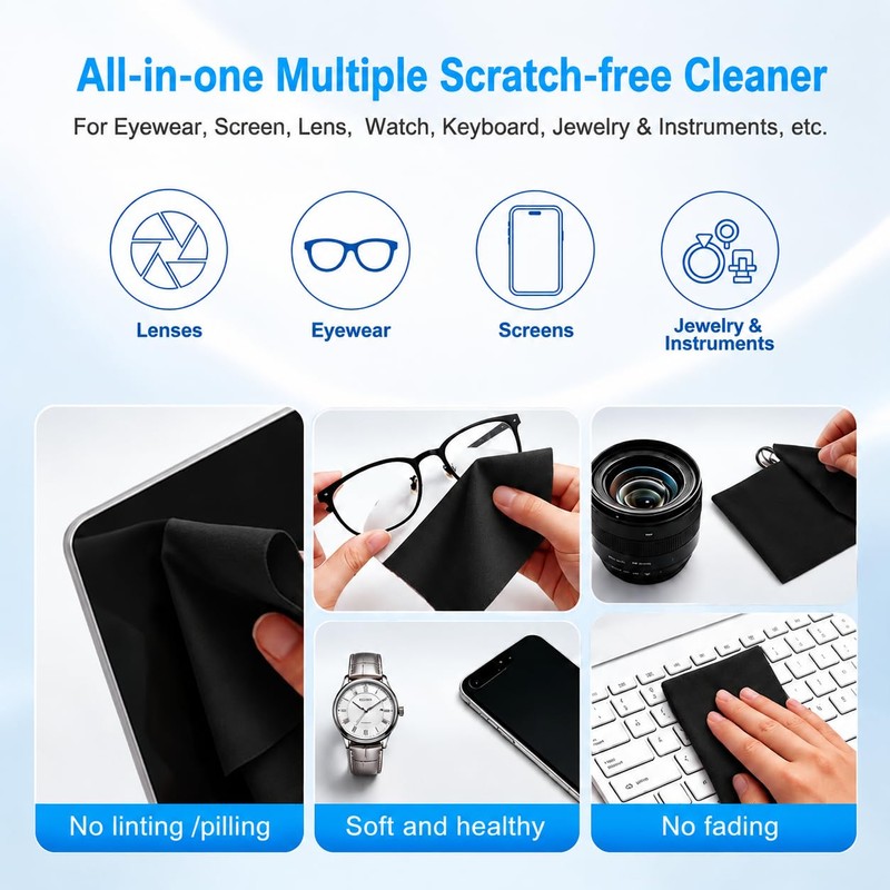 2 Pack Microfiber Liner Cleaning Cloth 15" 16" MacBook Air/MacBook