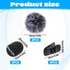 Mic Covers for Microphones, Mini Wireless Furry Windscreen & Foam