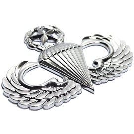 Army Master Parachutist Metal Decal Auto Emblem