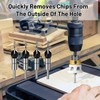GTNCE Set of 4 Countersink Drill Bits Wood, Adjustable Depth
