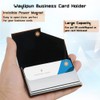 Waylipun Business Card Holder, Luxury PU Leather Premium Business Card