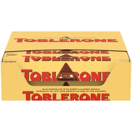 Toblerone Milk Chocolate Bar with Honey and Almond Nougat, 20 - 3.52 oz Bars