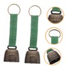 Kisangel 2pcs Bear Bells for Hiking Camping Metal Camping Bell
