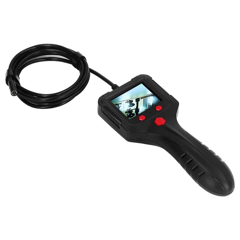 Handheld Endoscope 2.4in HD IPS LCD Screen Waterproof Lens Flexible