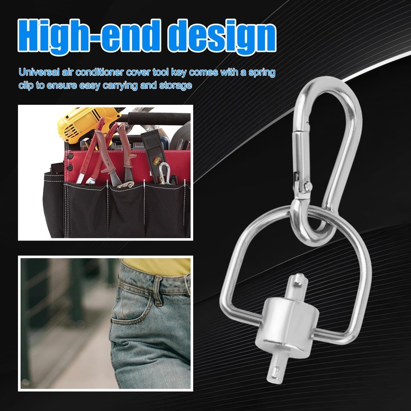 2pcs HVAC Safety Cap Keys Tool, Stainless Steel Vacuum Cap