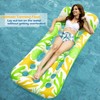 Jasonwell Inflatable Pool Float Lounge - 2 Pack Floaties Rafts