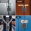 Diyife Large Combination Padlock [One-Touch Unlocking], Heavy Duty Weatherproof Padlock,