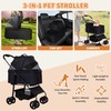 Pet Dog Stroller, 4-Wheel Foldable Stroller for Medium Dogs 20