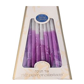 Safed Premium Plum Purple Colored Hanukkah Chanukah Candles