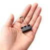 60 Pcs 25mm Mini Binder Clips, Black Metal Bulldog Clips,