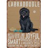 Small (150 x 200mm) Metal Sign - Black Labradoodle