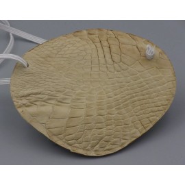 UnbrandedThe Best Eye Patch  World's Best Eye Patch  ADULT Alligator Leather BEIGE, Replaceable Elastic