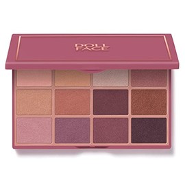 Doll Face, 12-Shade Shadow Palette Sirens & Sequins, 0.53 Ounce