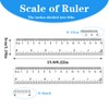 Thinp 2 Pack Small Ruler 6 Inch Ruler Clear Plastic