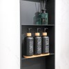 MOMEEMO Black Shower Soap Dispenser Set, Contains 3 Extra-Thick PET