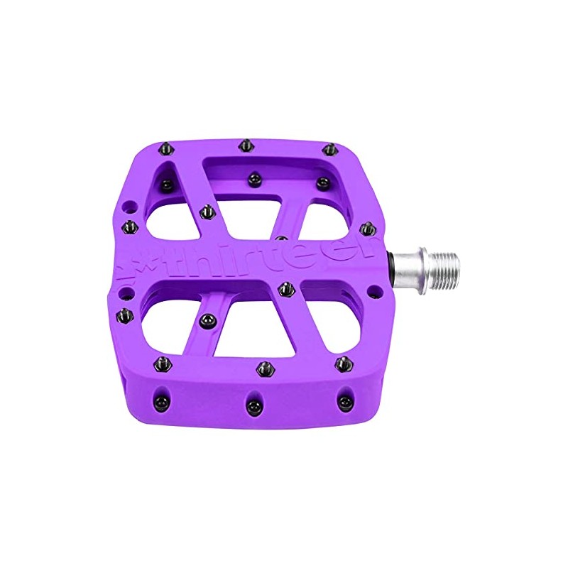 e*thirteen Components Base Flat Pedals Eggplant, Set
