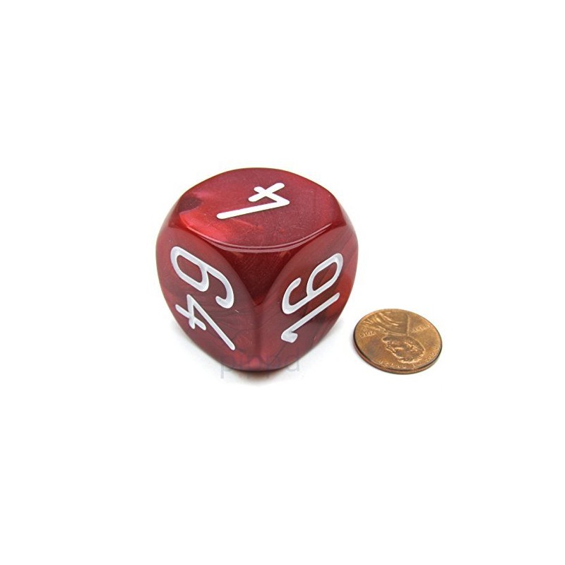 Large Backgammon 30mm Doubling Cube Dice - Red
