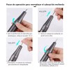 Delanie Pulidor Recargable De 35000 Rpm Gris Para Uñas