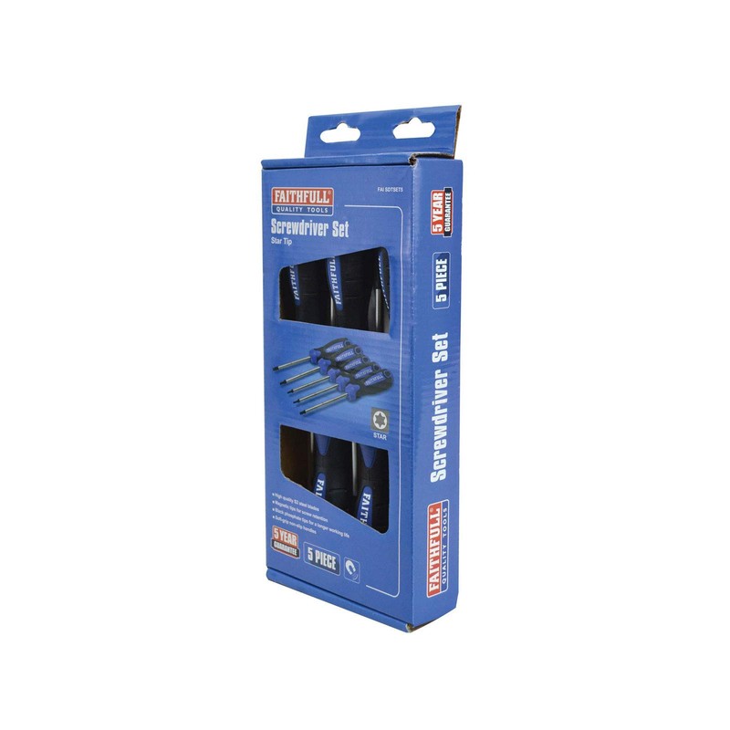 TORX (Star) Head Screwdriver Set, 5 Piece