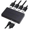 Splitter HDMI Qzgyoool 4K 1x4 Salidas Plug and Play Compatible