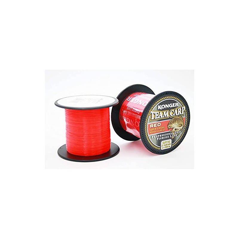 Konger Team Carp Red Fishing Line Fast Sinking 600 m