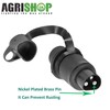 AGRISHOP 2 x Trailer Plug 3-Pin and 1x Trailer Socket
