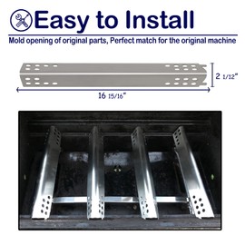 Grill Parts Kit for Charbroil Performance 463625217, 463673517, 463673017, 463347519, 463275517, 463243518, 463244819, 470-5200-W1, G470-0004-W1, 300 2-Burner Liquid Propane, 16 15/16" Heat Plate