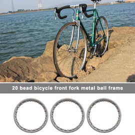 eMagTech 10PCS Bicycle Ball Bearing Cycling Headset Bearing with 20 Balls Steering Bearings for Mountain Bicycles Fixed Gear Bike Crank Bottom Bracket Replacement Parts