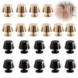 Basetousual Pack of 20 Screw Rivets for Leather, Screw Rivets, Rivets Set, Bag Accessories for Sewing, for DIY Leather Crafts, Purses, Handbag Making