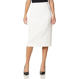 Kasper Women's Classic Skirt-Below Knee Length, Vanilla Ice, 4