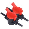 Pack of 2 Manual Control Valve, 8 mm, 4 mm,