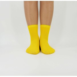 SRYL Women's Casual Viscose Bamboo Socks 1 pair C823 (1 pair-yellow)