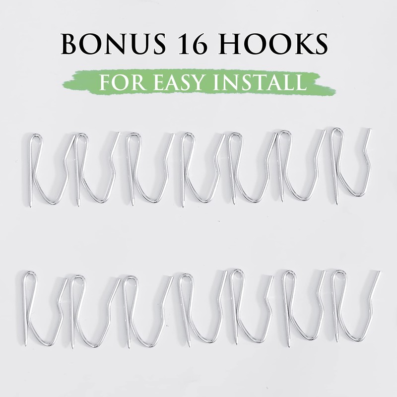 KGORGE Blackout Curtain Liners - Hang with Rod Pocket /