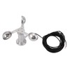 Tnfeeon Aluminum Alloy Anemometer Wind Speed Monitoring Sensor, Equipped with
