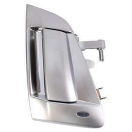 TRQ Front Right Exterior Door Handle Silver Passenger Side Compatible with 2009-2017 Nissan 370Z