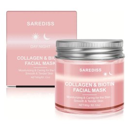 Mascarilla Facial Antiarrugas Colágeno Ácido
