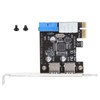 USB3.0 Expansion Card 2 Port 19 Pin 4P PCIE to