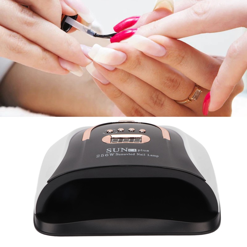 256W Nail Gel Curing Lamp Various Time Setting Detachable Bottom