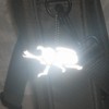 Yoshio Reflective Kabuto-kun Blue W4.5 x H2.8 inches (115 x